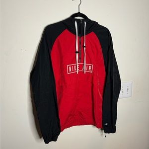 Nike Air Men’s Woven Anorak Coat Hooded Pullover Windbreaker Jacket